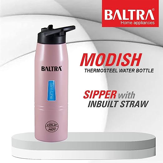 BALTRA Modish Thermosteel Hot and Cold Water Bottle Stainless Steel Sports Vacuum Flask 900ml BALTRA Modish Thermosteel Hot and Cold Water Bottle Stainless Steel Sports Vacuum Flask 900ml